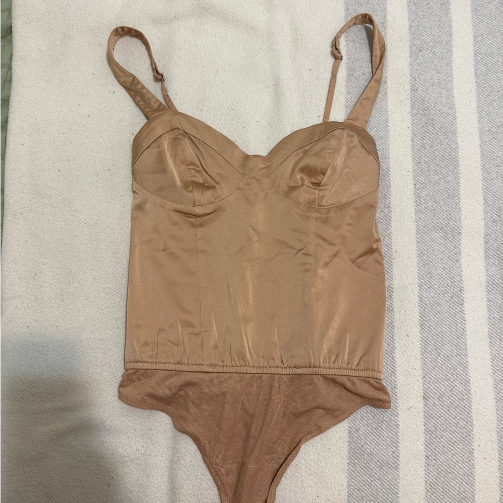 Abercrombie & Fitch Tan/Gold Bodysuit